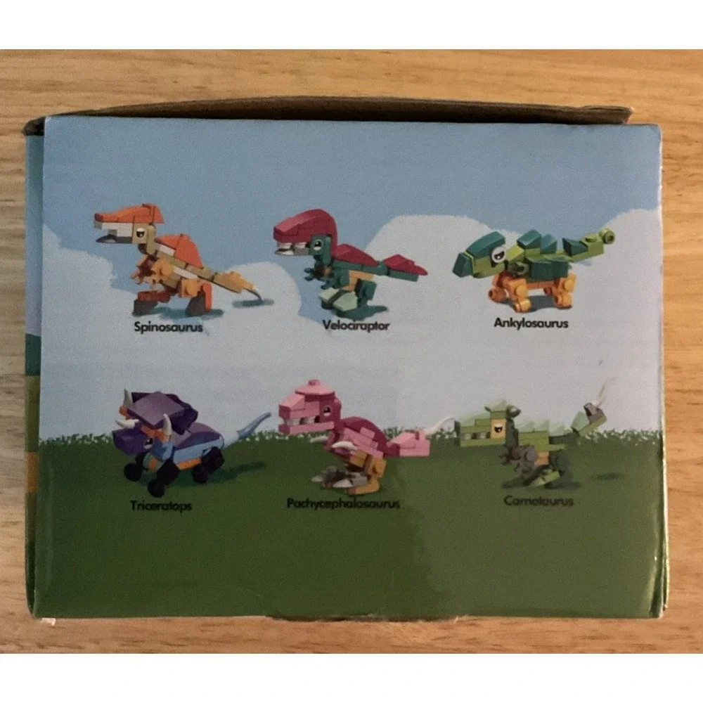 24 Pk Dinosaurs Valentines Day Gift Sets, Dinosaurs Building‎ Blocks